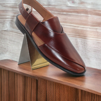 Two Soles Classic Brown Leather Sandals for Men