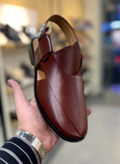 Two Soles Classic Brown Leather Sandals for Men